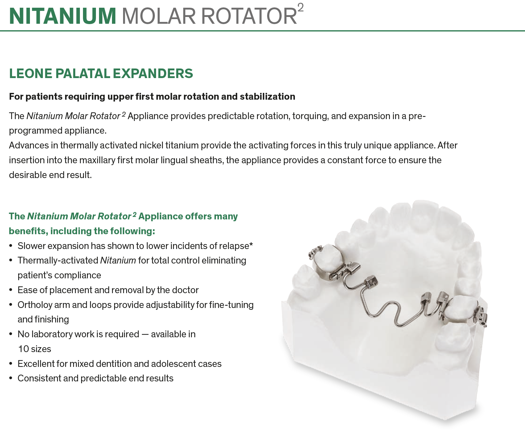 Nitanium Molar Rotator