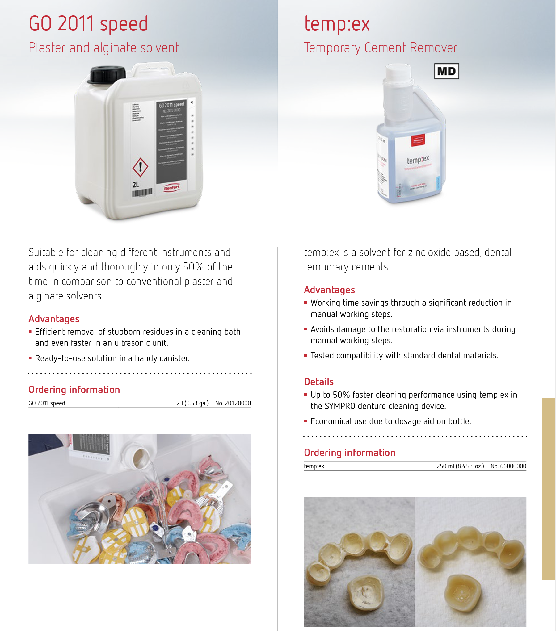 Sement, Gips & Alginat