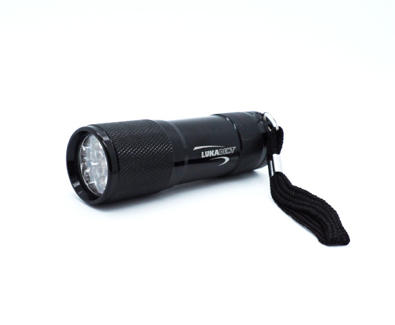  LED - UV Polymerization hand lamp, incl. 3 x AAA batteries