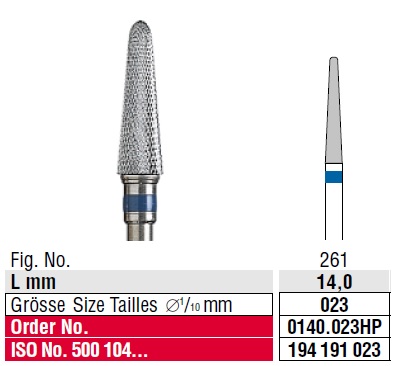 Edenta Cross cut superfine 0140.023 HP