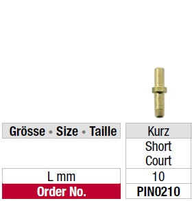 Edenta Dowel Pin 210 - 1000 Stk. - Kort