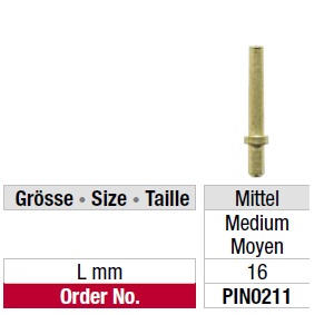 Edenta Dowel Pin 211 - 1000 Stk. - Medium