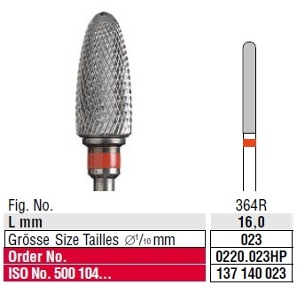 Edenta Cross cut fine 0220.023HP