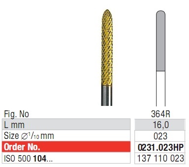 Edenta Cross cut superfine 0231.023 HP