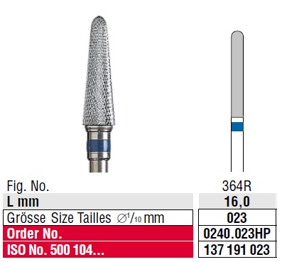 Edenta Cross cut superfine 0240.023 HP