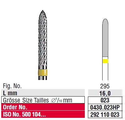 Edenta Cross cut superfine 0430.023 HP