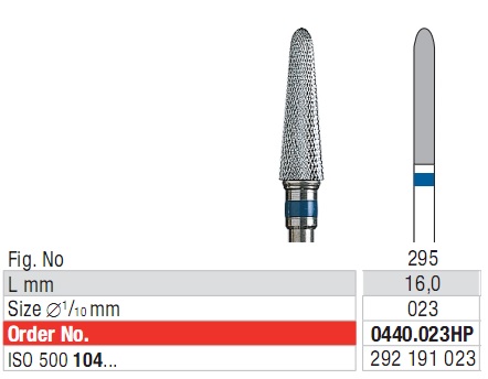 Edenta Cross cut superfine 0440.023 HP