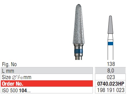 Edenta Cross cut superfine 0740.023 HP