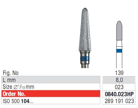 Edenta Cross cut superfine 0840.023 HP