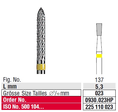 Edenta Cross cut superfine 0930.023 HP