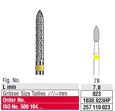 Edenta Cross cut superfine 1030.023 HP