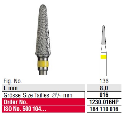 Edenta Cross cut superfine 1230.016 HP