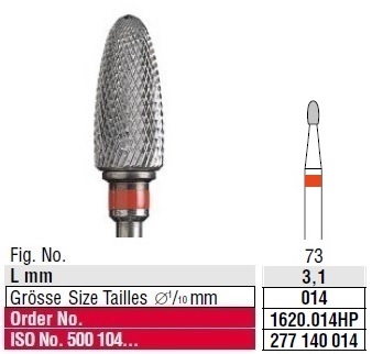 Edenta Cross cut fine 1620.014HP
