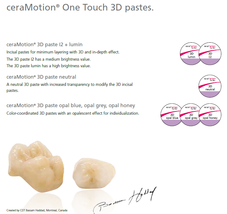 ceraMotion One Touch Paste 3D