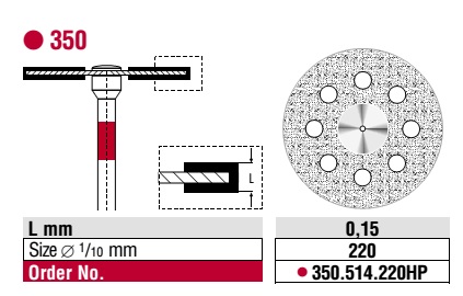 Edenta Diamond Discs Superflex  Fine 350.514.220HP