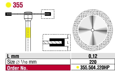 Edenta Diamond Disc Superflex Superfine 355.504.220HP 