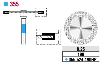 Edenta Diamond Disc Superflex Standard 355.524.190HP