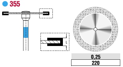 Edenta Diamond Disc Superflex Standard 355.524.220HP 