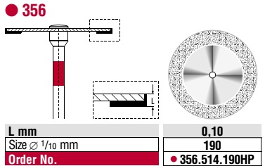 Edenta Diamond Disc Superflex Fine 356.514.190HP