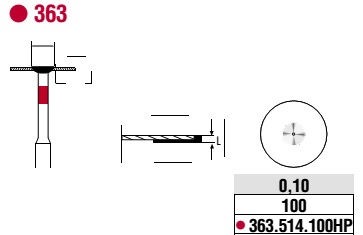Edenta Diamond Discs Superflex Fine 363.514.100HP
