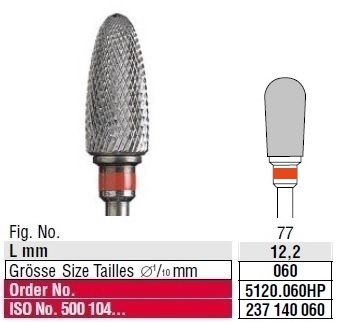 Edenta Cross cut fine 5120.060HP