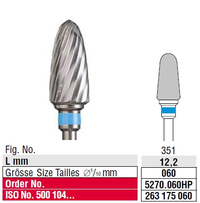 Edenta Plain cut standard 5270.060 HP