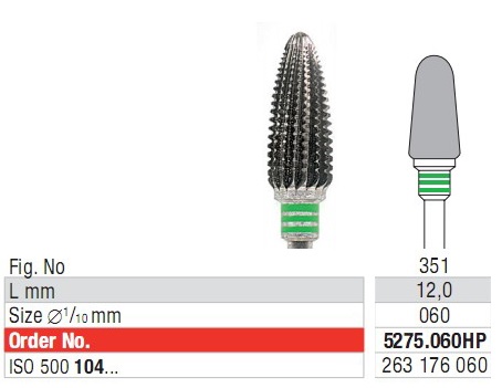 Edenta Plain cut coarse 0275.060 HP