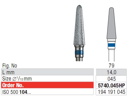 Edenta Cross cut superfine 5740.045 HP