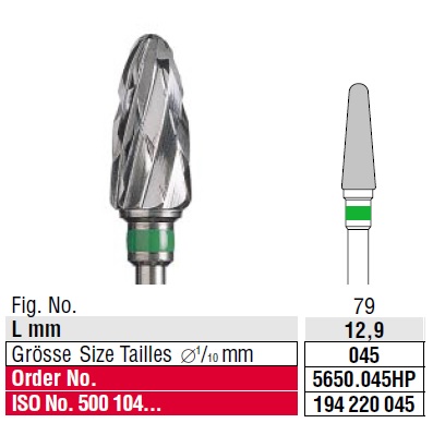 Edenta Cross cut coarse 5650.045  HP