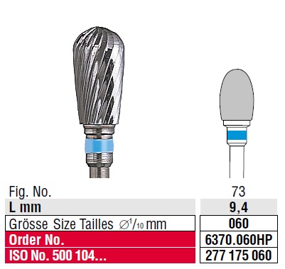 Edenta Plain cut standard 6370.060 HP