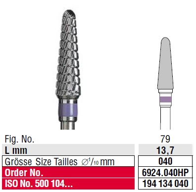 Edenta Spiral cut 6924.040 HP