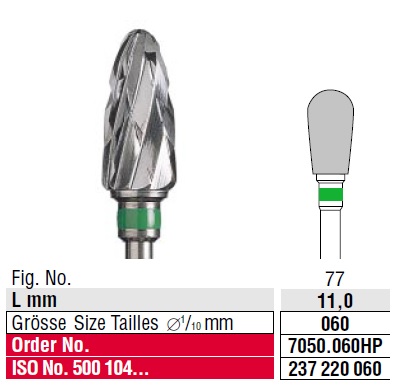 Edenta Cross cut coarse 7050.060  HP