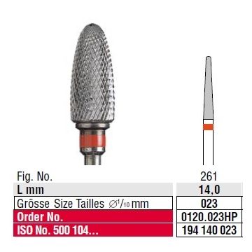 Edenta Cross cut fine 0120.023HP