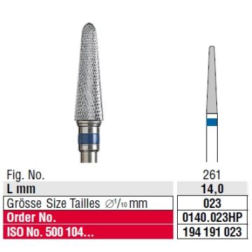Edenta Cross cut superfine 0140.023 HP
