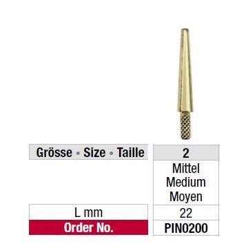 Edenta Dowel Pin 200 - 1000 Stk. - No.2, medium  