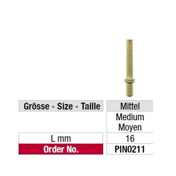 Edenta Dowel Pin 211 - 1000 Stk. - Medium