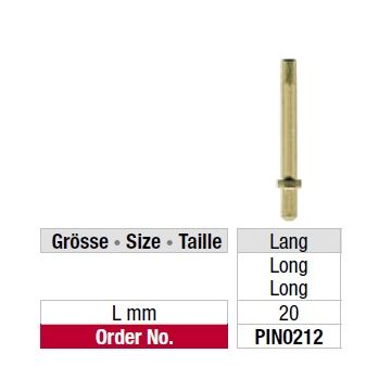 Edenta Dowel Pin 212 - 1000 Stk. - Lang