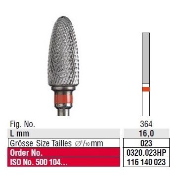 Edenta Cross cut fine 0320.023HP