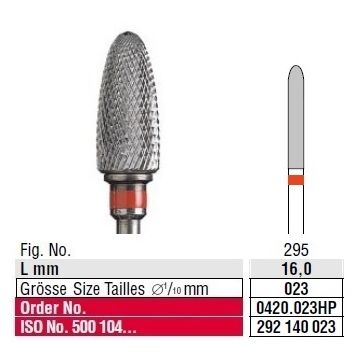 Edenta Cross cut fine 0420.023HP
