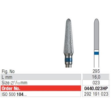 Edenta Cross cut superfine 0440.023 HP