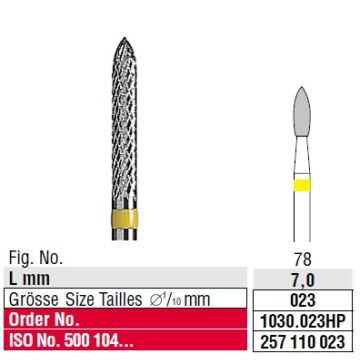 Edenta Cross cut superfine 1030.023 HP