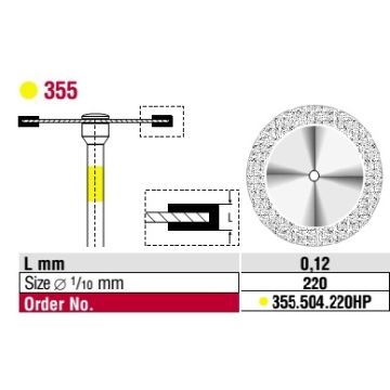 Edenta Diamond Disc Superflex Superfine 355.504.220HP 