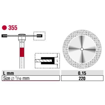 Edenta Diamond Disc Superflex Fine 355.514.220HP 