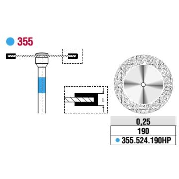 Edenta Diamond Disc Superflex Standard 355.524.190HP