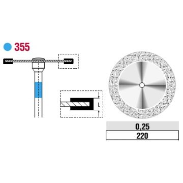Edenta Diamond Disc Superflex Standard 355.524.220HP 