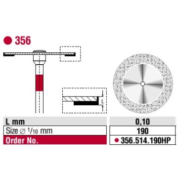Edenta Diamond Disc Superflex Fine 356.514.190HP