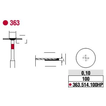 Edenta Diamond Discs Superflex Fine 363.514.100HP
