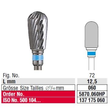 Edenta Plain cut standard 5870.060 HP