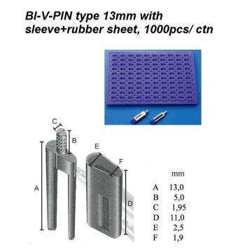 Artista BI-V-PIN 13 mm - Kort type 1000 stk
