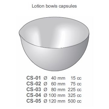 Sterilizing Containers, Lotion Bowls Capsules